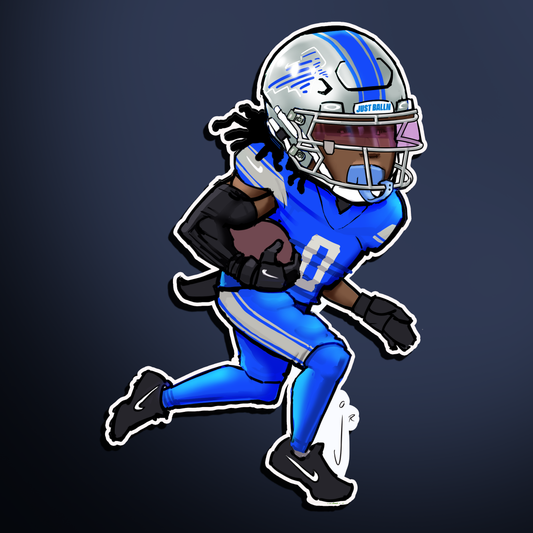 Jahmyr in Blue- Sticker