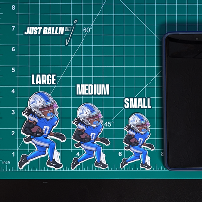 Jahmyr in Blue- Sticker